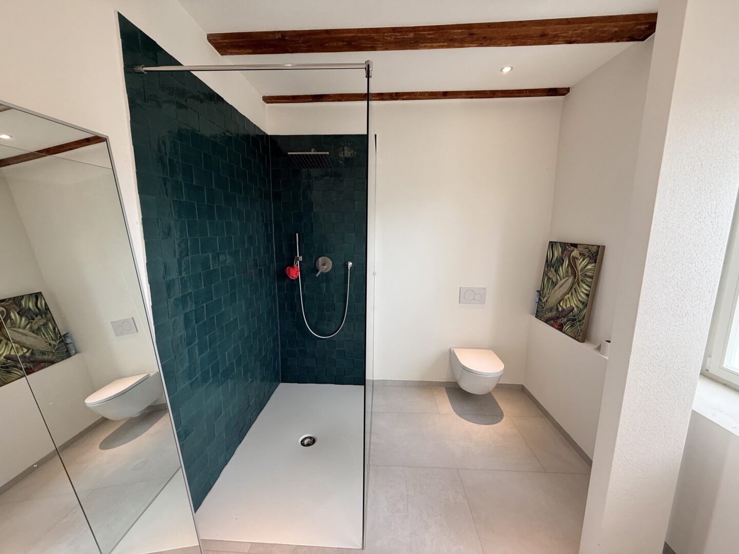 große Regendusche