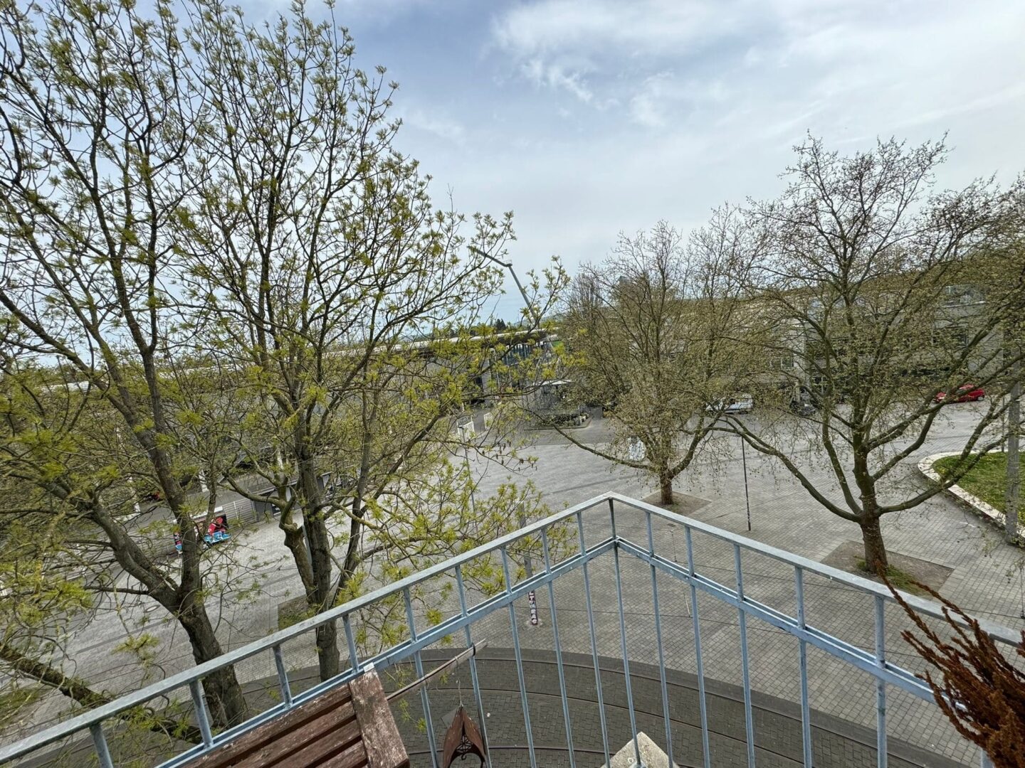 Blick vom Balkon