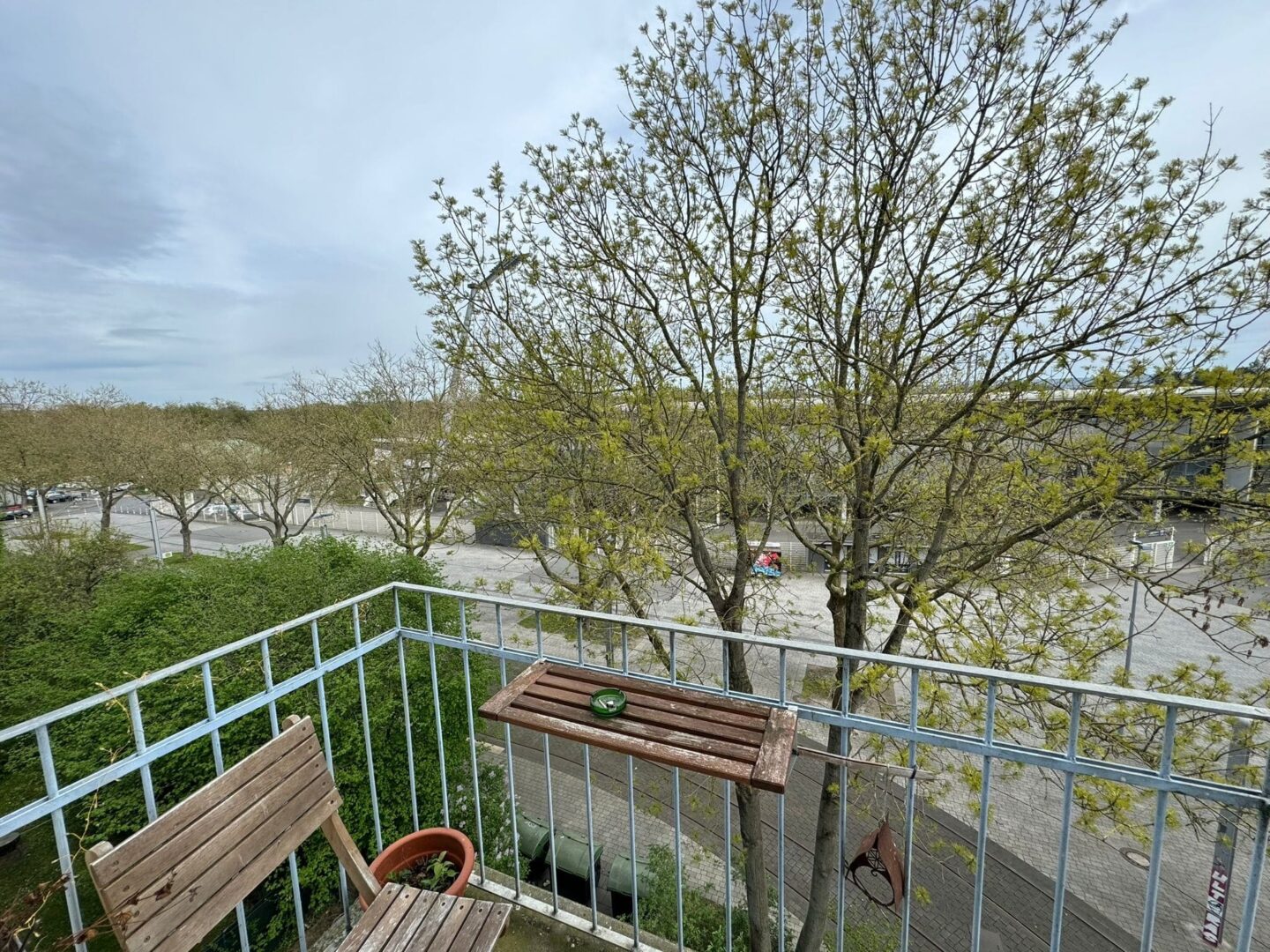 Blick vom Balkon