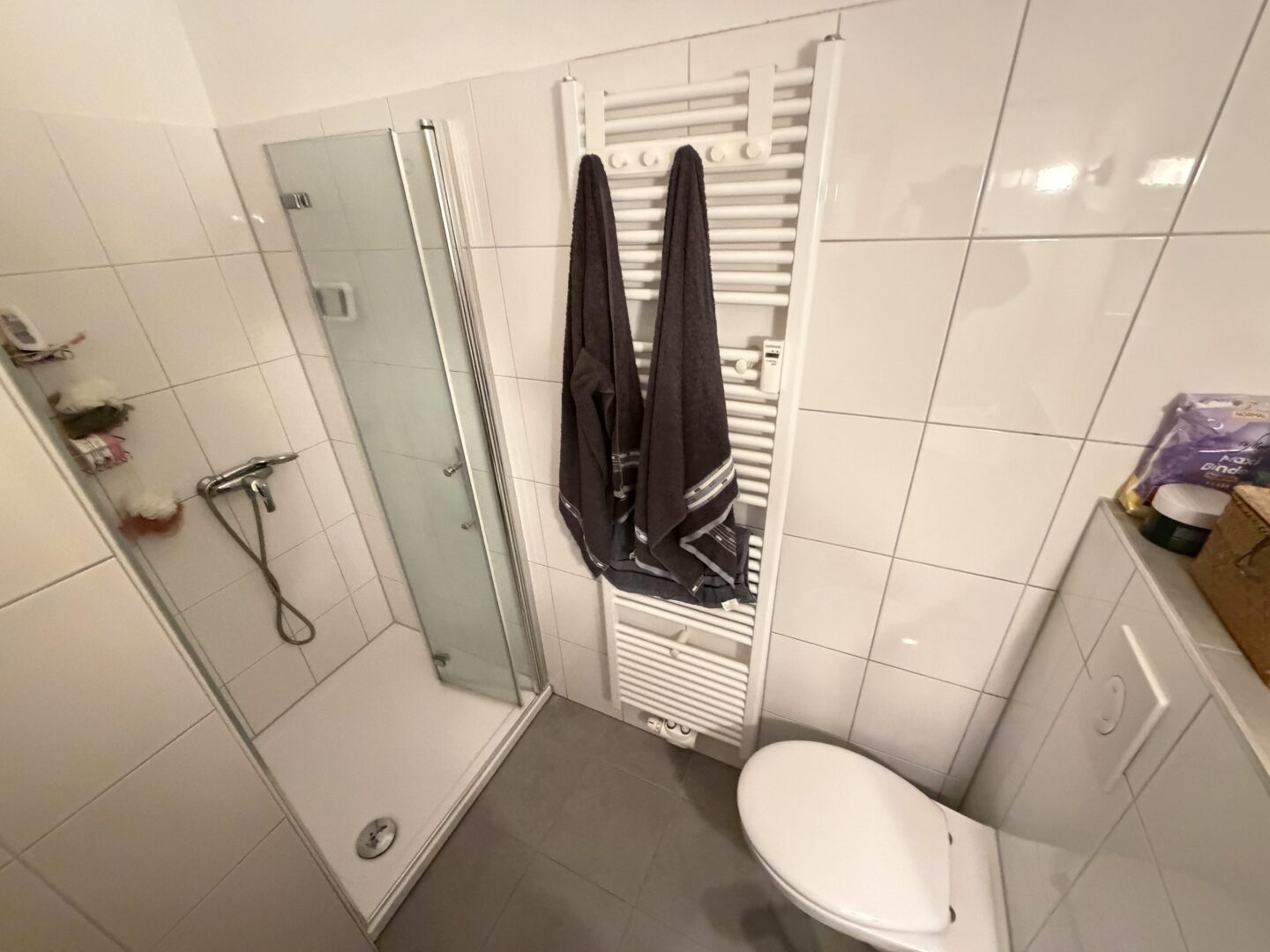 Badezimmer mit WC und Dusche