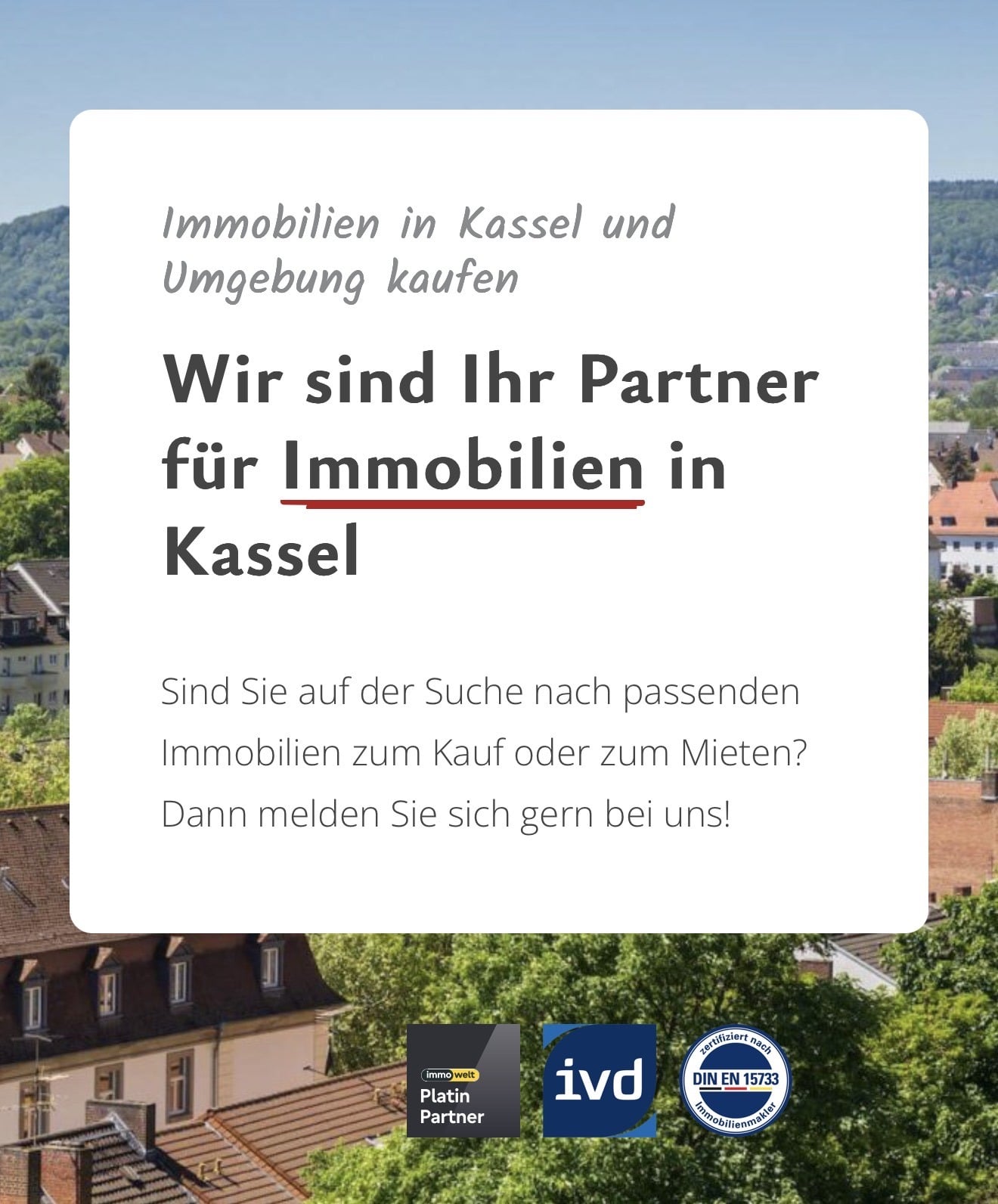 Sanierte 1 Zimmer-ETW mit Sonnenloggia, Aufzug & Fernblick nahe Campus Uni Kassel