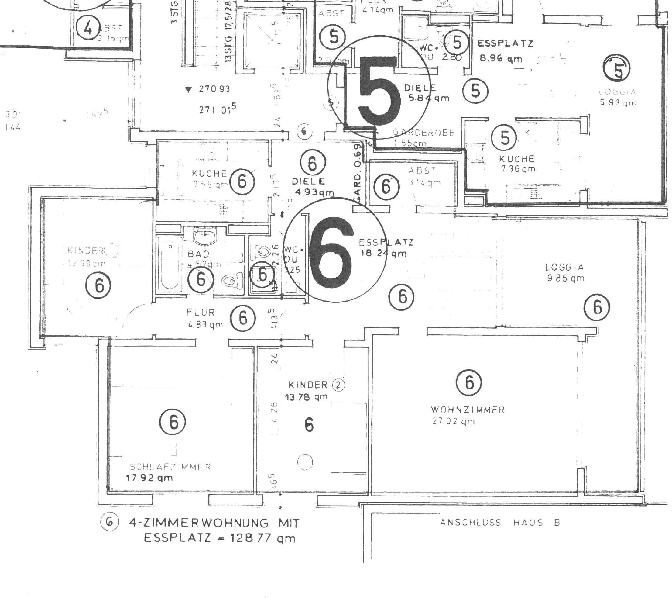 Grundriss 1 Obergeschoss